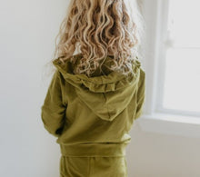 Load image into Gallery viewer, Olive two piece jogger suit